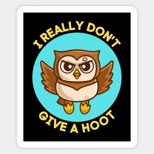 I Really Don't Give A Hoot | Owl Pun Sticker